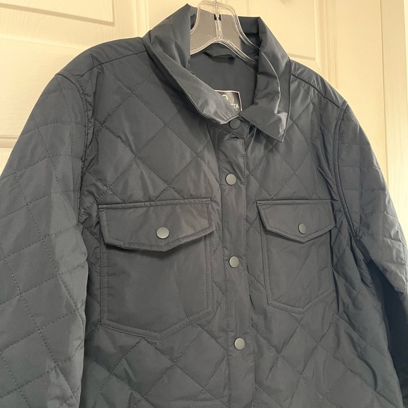 NWOT Mondetta Outdoor Project Navy Quilted Puffer Coat M - Picture 3 of 15
